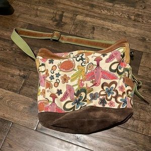 Lucky brand large canvas shoulder bag